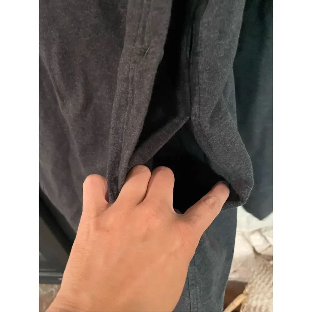 Lululemon Athletica Womens Gray Long‎ Sleeve Wrap Sweater Size 8